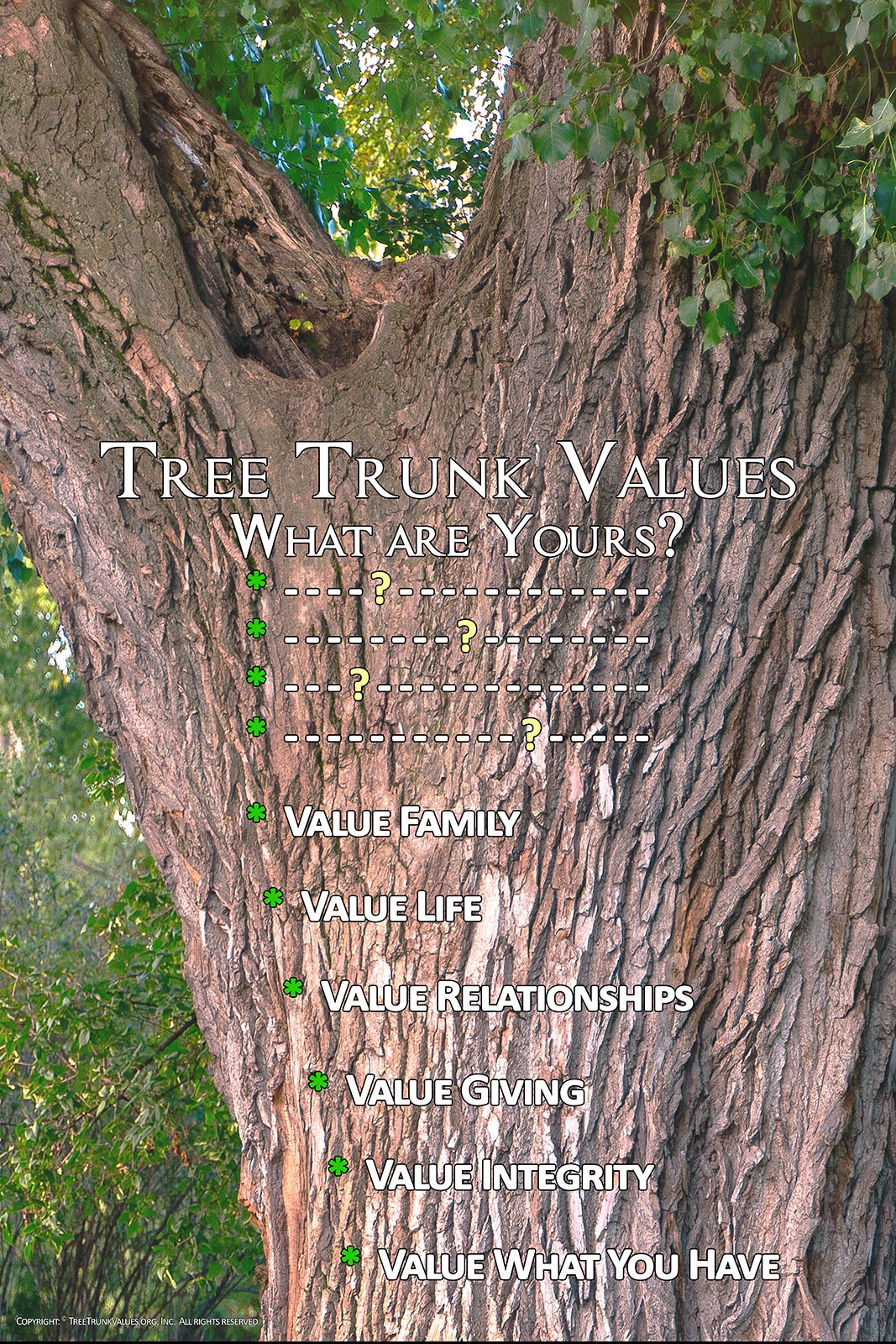 Tree Trunk Commands Poster